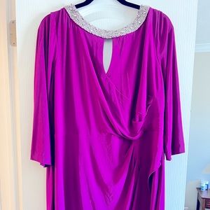 Purple dress with beading
